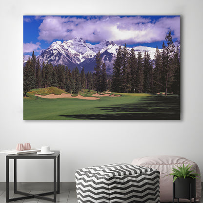 Fairmont Banff Springs ,Stanley Thompson Golf Course Hole 01, Canada, Golf Art Print