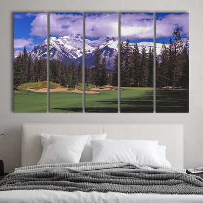 Fairmont Banff Springs ,Stanley Thompson Golf Course Hole 01, Canada, Extra Large Canvas Print Wall Art
