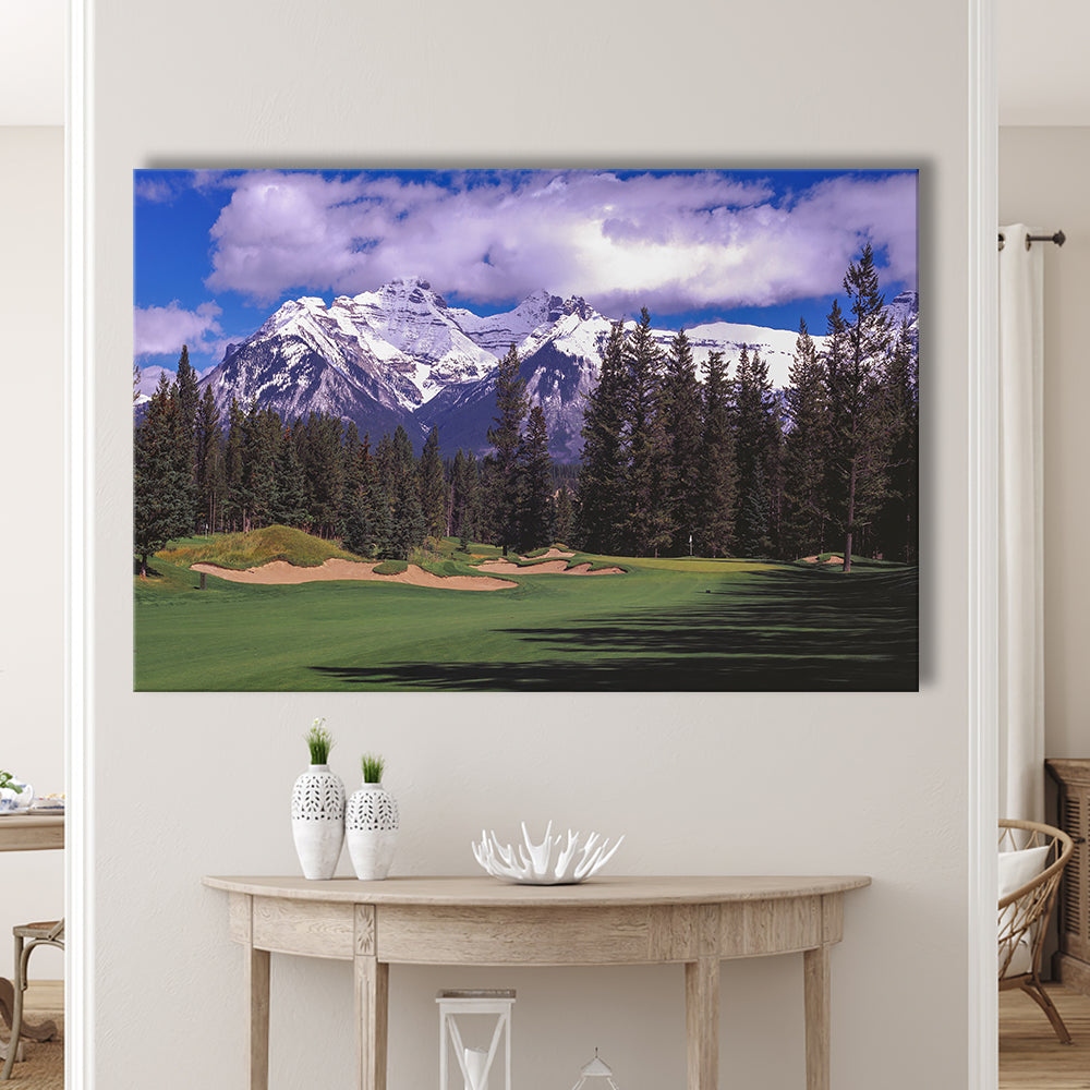 Fairmont Banff Springs ,Stanley Thompson Golf Course Hole 01, Canada, Golf Art Print