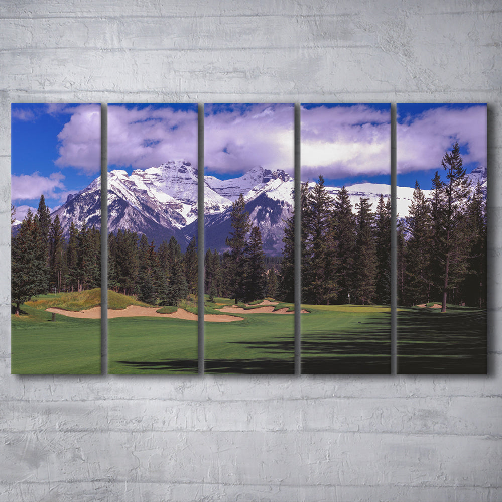 Fairmont Banff Springs ,Stanley Thompson Golf Course Hole 01, Canada, Extra Large Canvas Print Wall Art