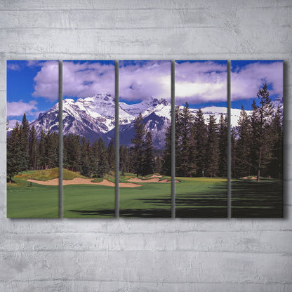 Fairmont Banff Springs ,Stanley Thompson Golf Course Hole 01, Canada, Extra Large Canvas Print Wall Art