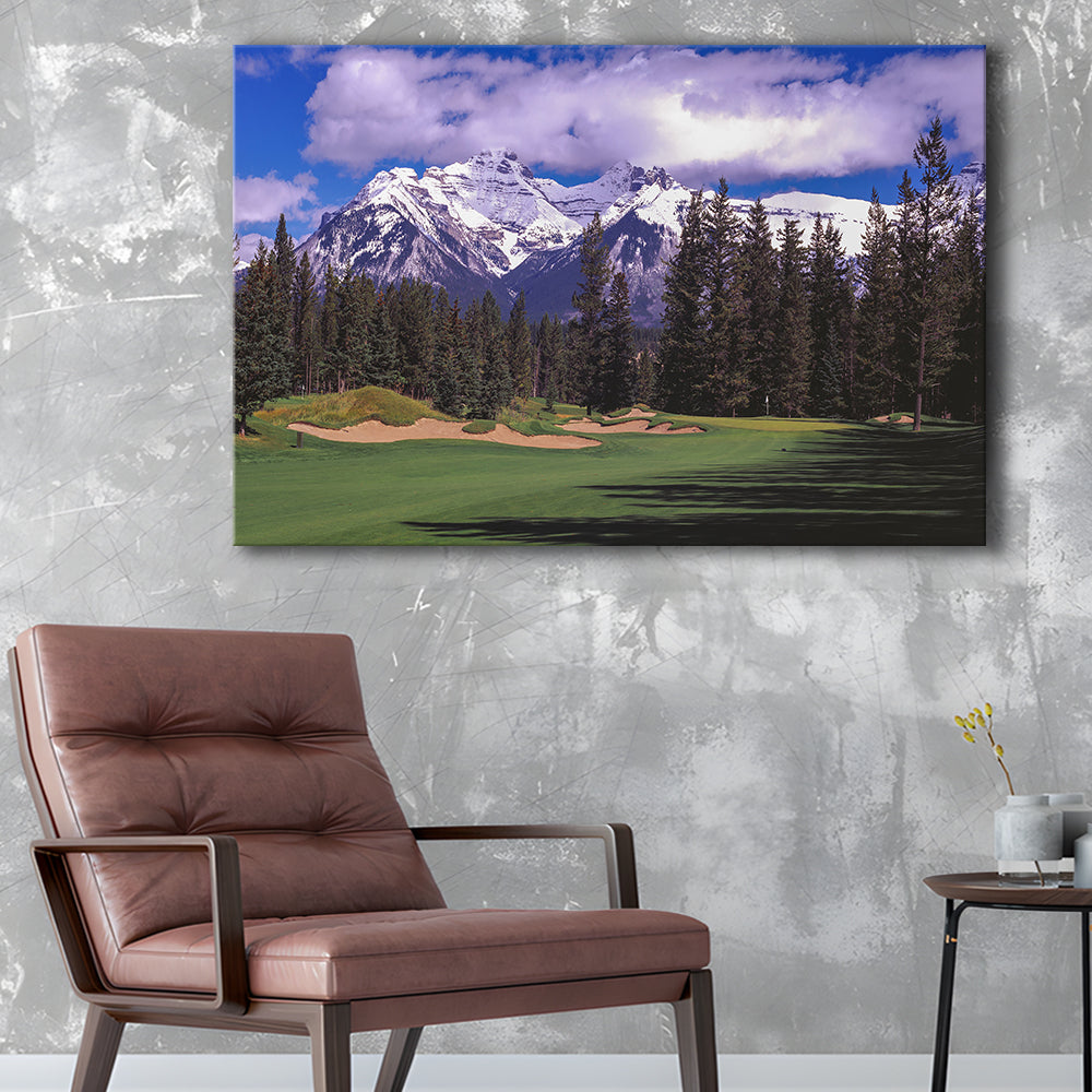 Fairmont Banff Springs ,Stanley Thompson Golf Course Hole 01, Canada, Golf Art Print