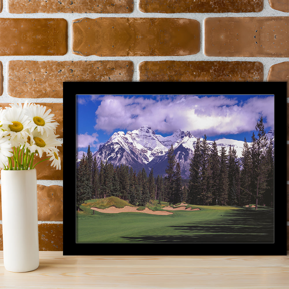 Fairmont Banff Springs ,Stanley Thompson Golf Course Hole 01, Canada, Framed Art Print Wall Decor, Picture Framed