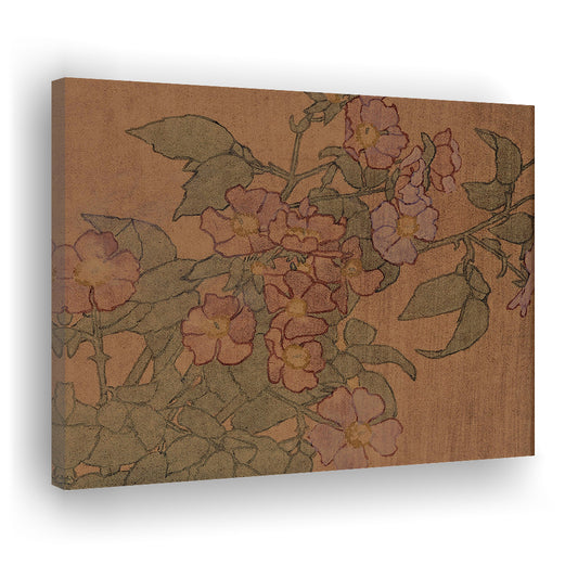 Fall Home Vintage Floral Oil Painting Old Master Style Still Life Floral Wall Decor Moody Wildflower Wall Art
