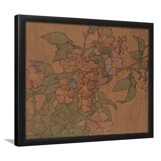 Fall Home Vintage Floral Oil Painting Old Master Style Still Life Floral Wall Decor Moody Wildflower Wall Art