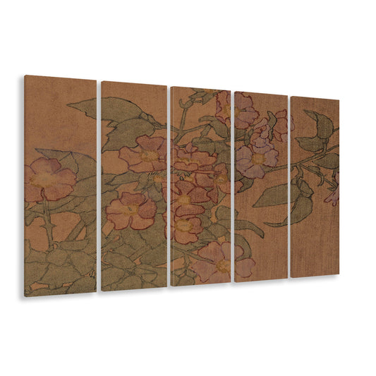Fall Home Vintage Floral Oil Painting Old Master Style Still Life Floral Wall Decor Moody Wildflower Wall Art