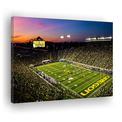 Fall Nights at Auzten Stadium, Stadium Canvas, Sport Art, Gift for him, Man Cave Decor, Art Print, Canvas Print Wall Art