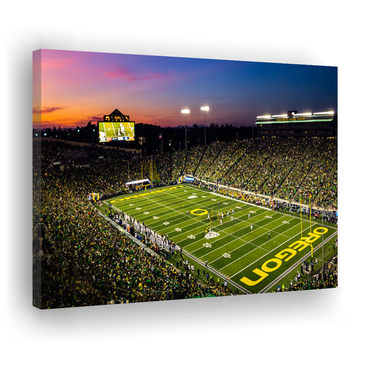 Fall Nights at Auzten Stadium, Stadium Canvas, Sport Art, Gift for him, Man Cave Decor, Art Print, Canvas Print Wall Art