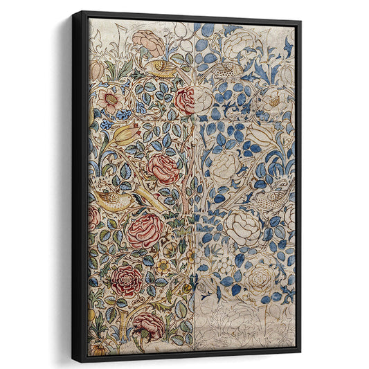 Fall Vintage Botanical Tapestry Wall Hanging William Morris Textile Wall Decor Watercolor Botanical Prints