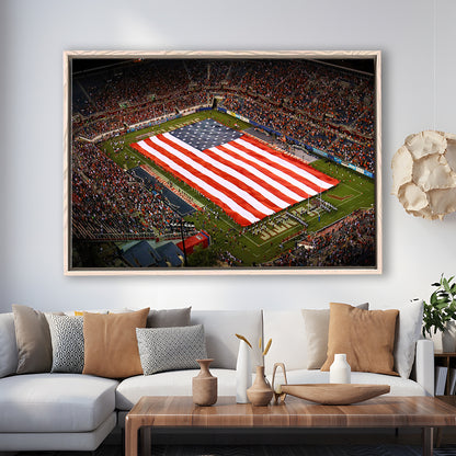 Fau stadium in Florida, Stadium Canvas, Sport Art, Framed Canvas Print Wall Art, Floating Frame