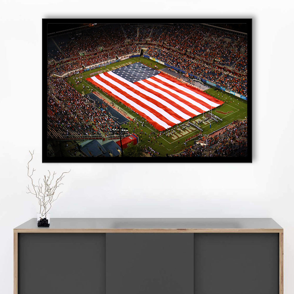 Fau stadium in Florida, Stadium Canvas, Sport Art, Gift for him, Framed Art Print Wall Decor, Picture Framed