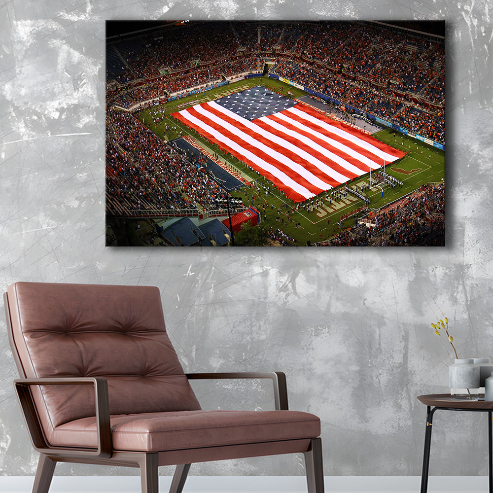 Fau stadium in Florida, Stadium Canvas, Sport Art, Gift for him, Man Cave Decor, Art Print, Canvas Print Wall Art