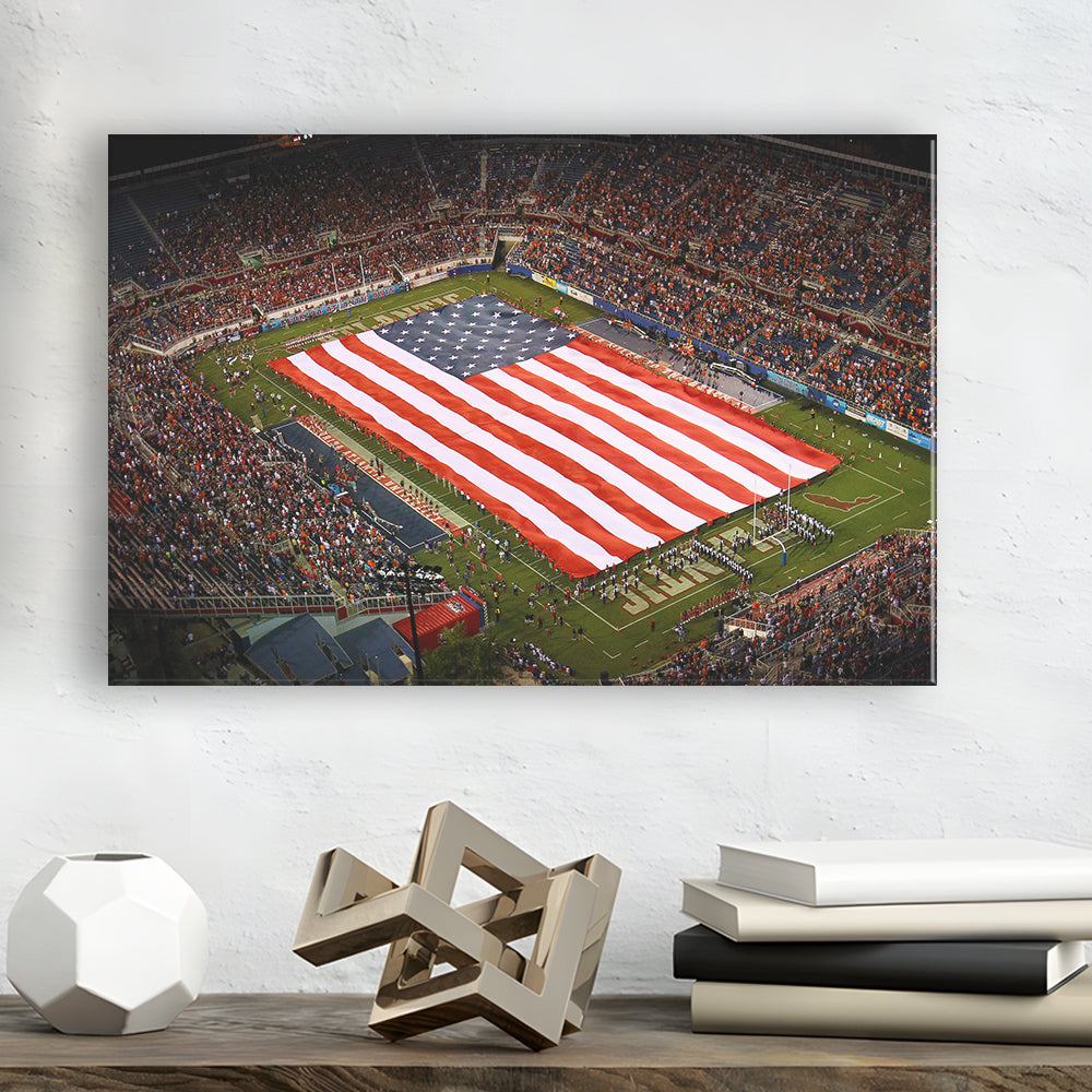Fau stadium in Florida, Stadium Canvas, Sport Art, Gift for him, Man Cave Decor, Art Print, Canvas Print Wall Art