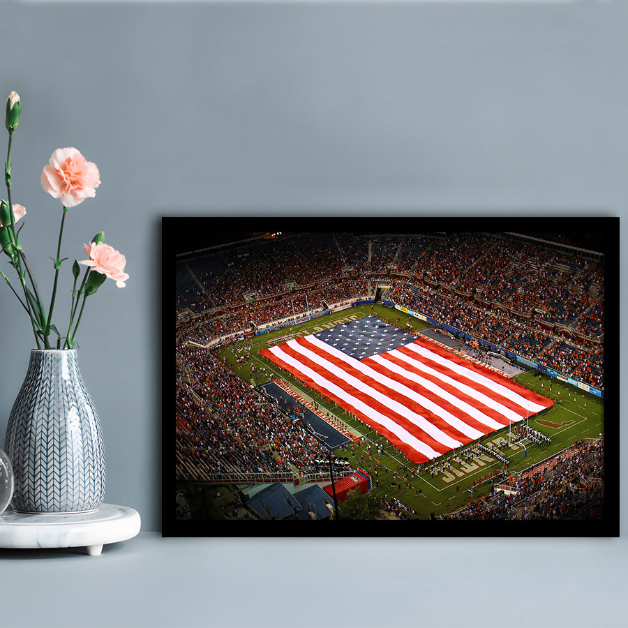 Fau stadium in Florida, Stadium Canvas, Sport Art, Gift for him, Framed Art Print Wall Decor, Picture Framed