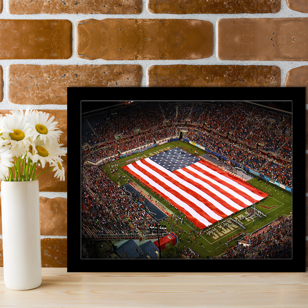 Fau stadium in Florida, Stadium Canvas, Sport Art, Gift for him, Framed Art Print Wall Decor, Picture Framed