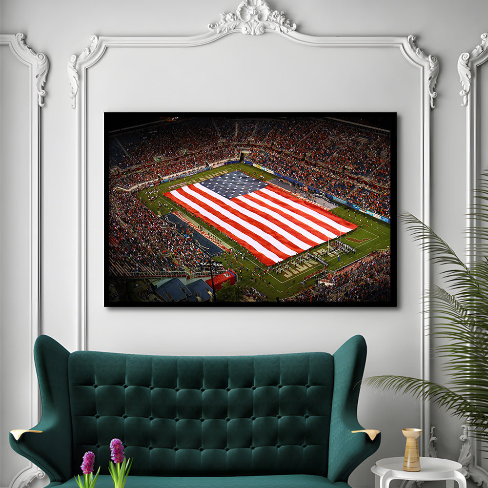 Fau stadium in Florida, Stadium Canvas, Sport Art, Gift for him, Framed Art Print Wall Decor, Picture Framed