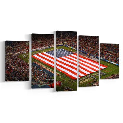 Fau stadium in Florida, Stadium Canvas, Sport Art, Gift for him, 5 Panel, Large Canvas, Canvas Print Wall Art