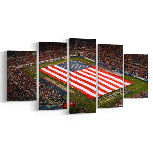 Fau stadium in Florida, Stadium Canvas, Sport Art, Gift for him, 5 Panel, Large Canvas, Canvas Print Wall Art