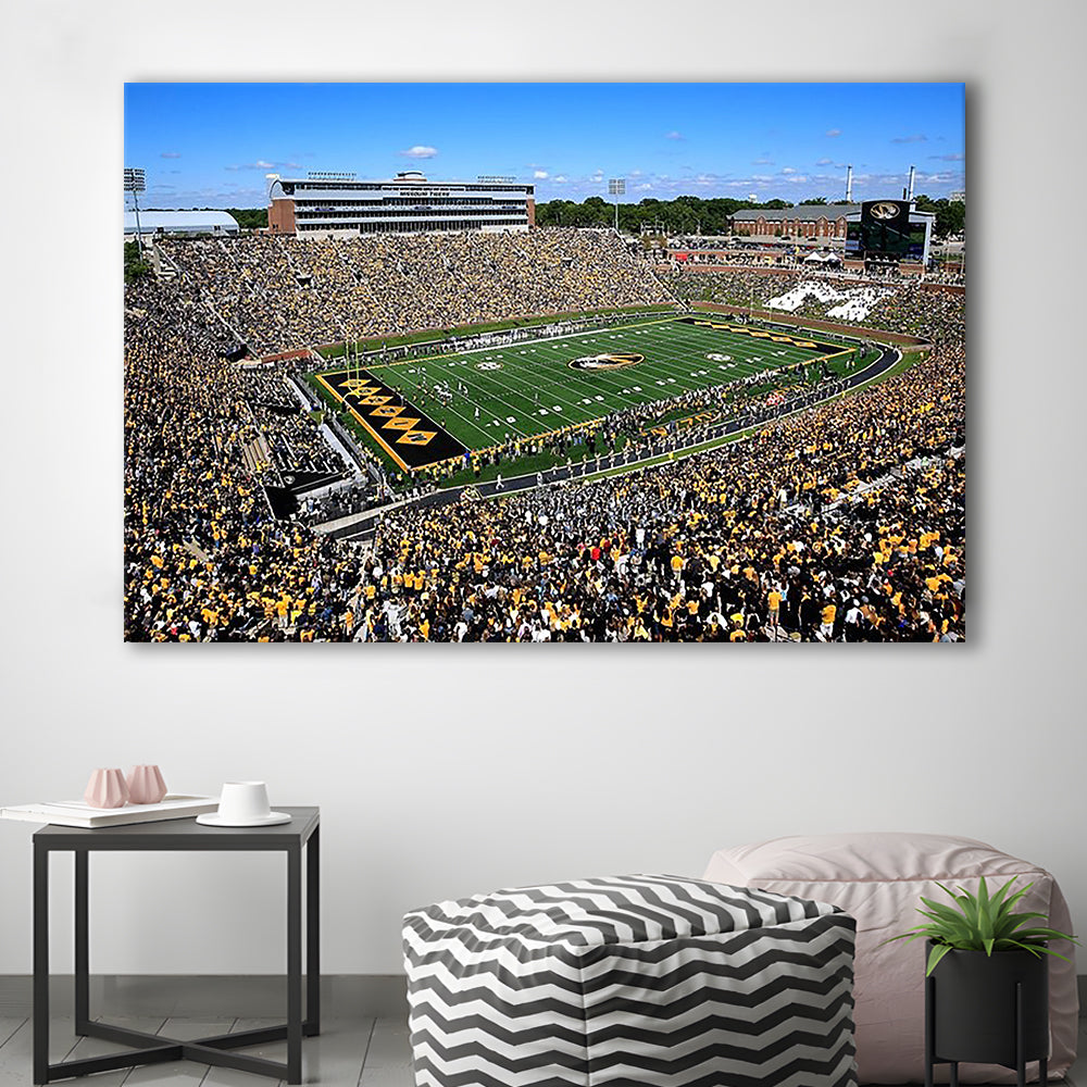Faurot field at Memorial Stadium, Stadium Canvas, Sport Art, Gift for him, Man Cave Decor, Art Print, Canvas Print Wall Art