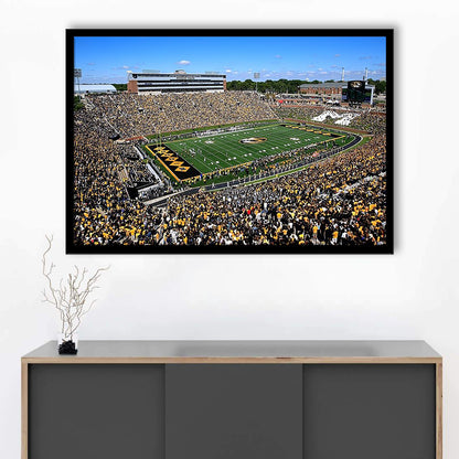Faurot field at Memorial Stadium, Stadium Canvas, Sport Art, Gift for him, Framed Art Print Wall Decor, Picture Framed