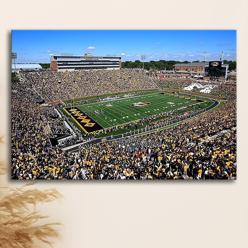 Faurot field at Memorial Stadium, Stadium Canvas, Sport Art, Gift for him, Man Cave Decor, Art Print, Canvas Print Wall Art