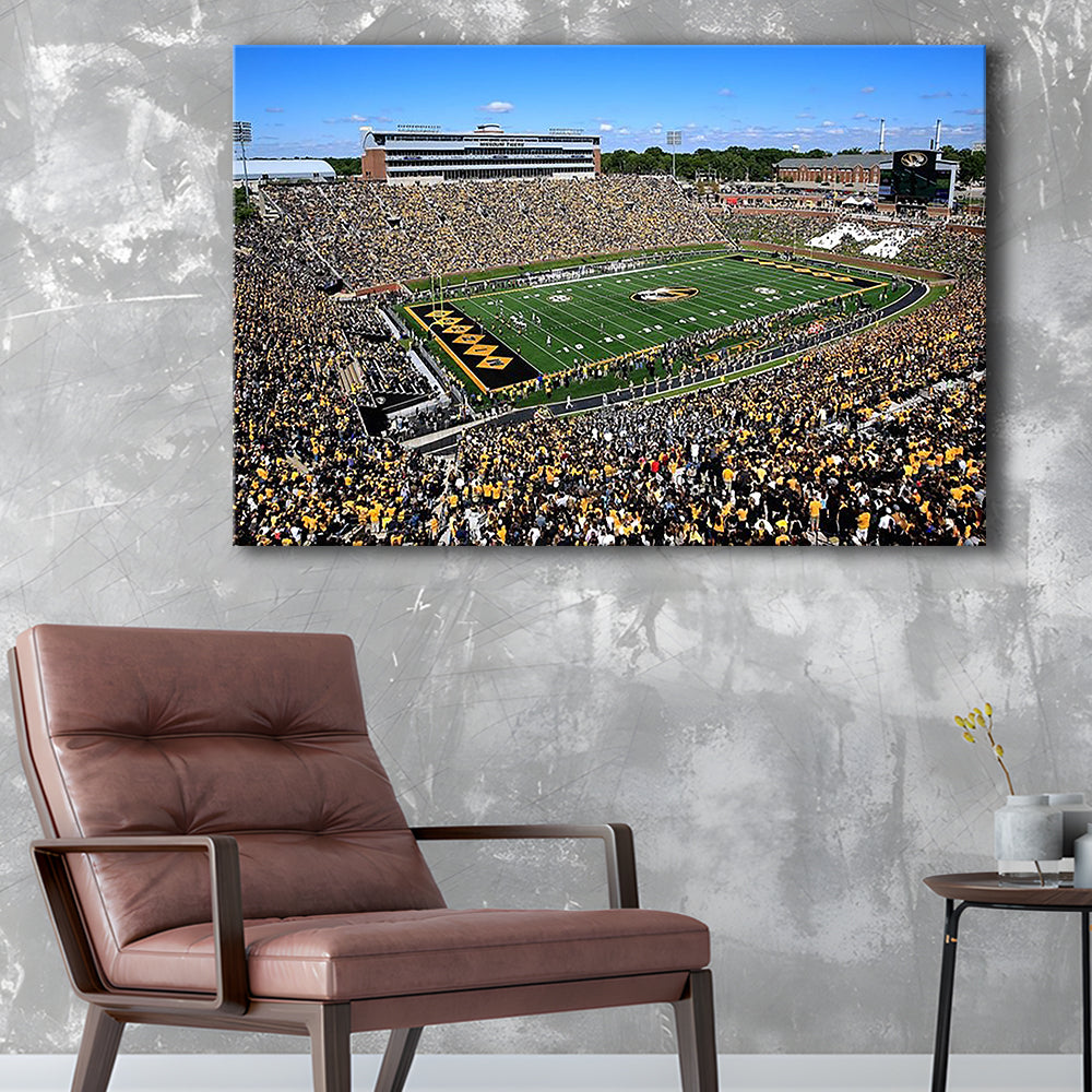 Faurot field at Memorial Stadium, Stadium Canvas, Sport Art, Gift for him, Man Cave Decor, Art Print, Canvas Print Wall Art
