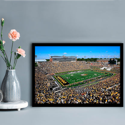 Faurot field at Memorial Stadium, Stadium Canvas, Sport Art, Gift for him, Framed Art Print Wall Decor, Picture Framed