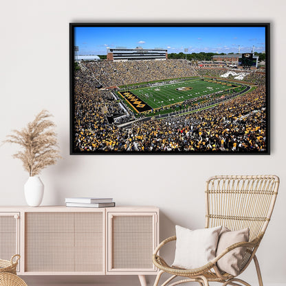 Faurot field at Memorial Stadium, Stadium Canvas, Sport Art, Framed Canvas Print Wall Art, Floating Frame