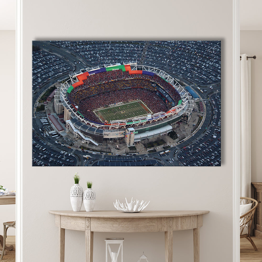 Fedex Field Aerial View, Stadium Canvas, Sport Art, Gift for him, Man Cave Decor, Art Print, Canvas Print Wall Art