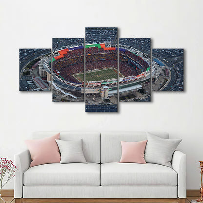 Fedex Field Aerial View, Stadium Canvas, Sport Art, Gift for him, 5 Panel, Large Canvas, Canvas Print Wall Art