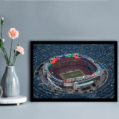 Fedex Field Aerial View, Stadium Canvas, Sport Art, Gift for him, Framed Art Print Wall Decor, Picture Framed