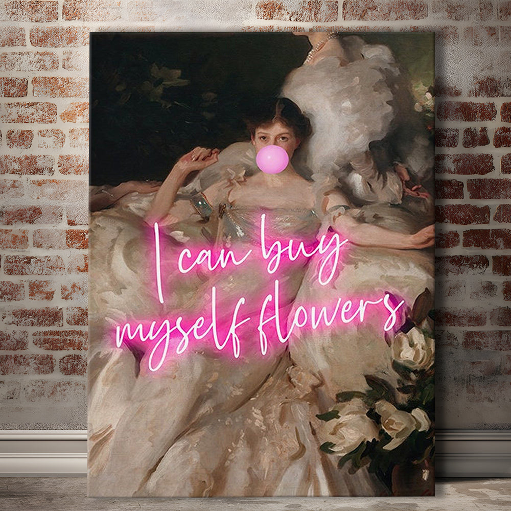Feminist Altered Wall Art Print, Altered Art,Neon Print, Canvas Prints Wall Art