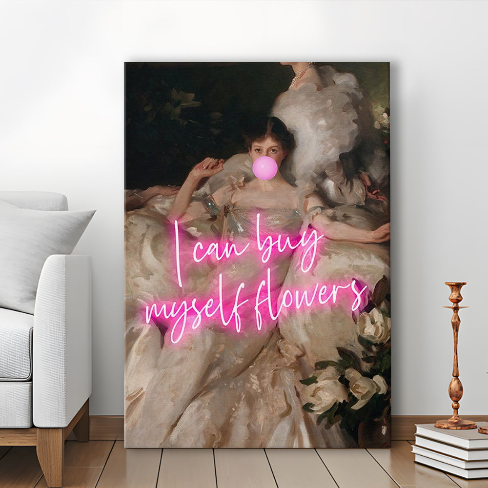 Feminist Altered Wall Art Print, Altered Art,Neon Print, Canvas Prints Wall Art