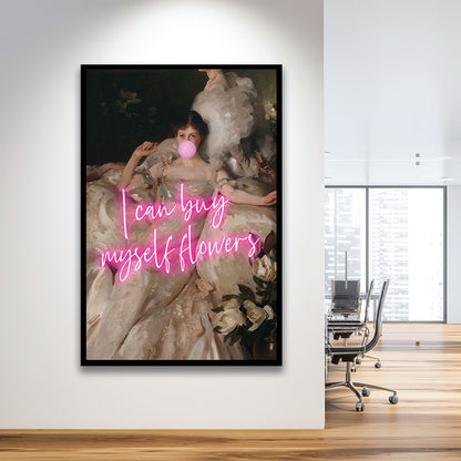 Feminist Altered Wall Art Print, Altered Art,Neon Print, Framed Art Prints Wall Decor