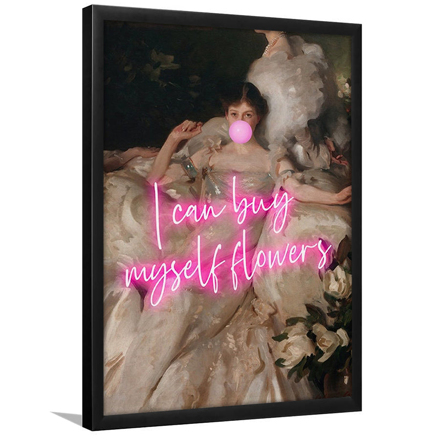 Feminist Altered Wall Art Print, Altered Art,Neon Print, Framed Art Prints Wall Decor