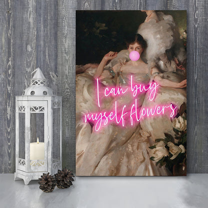 Feminist Altered Wall Art Print, Altered Art,Neon Print, Canvas Prints Wall Art
