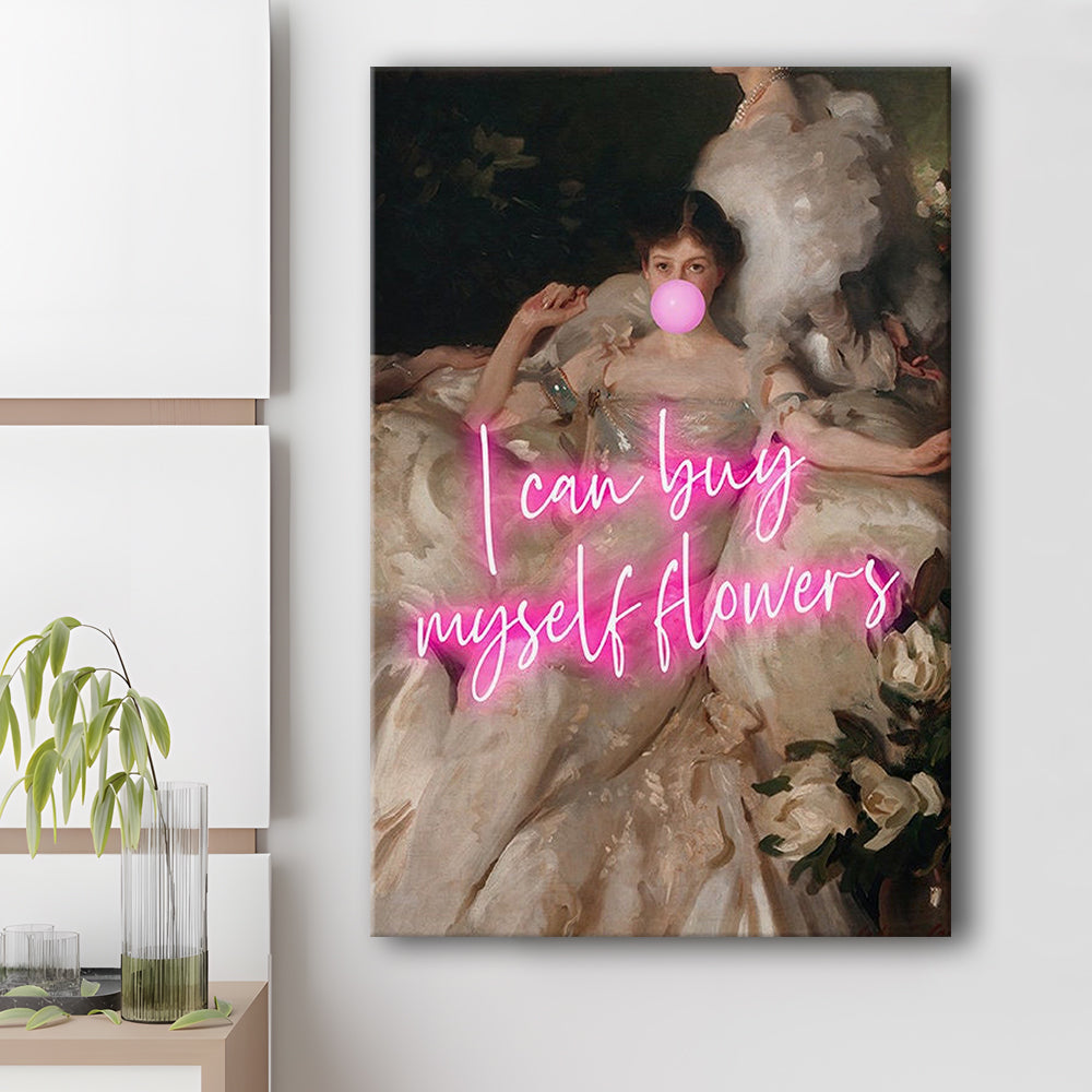 Feminist Altered Wall Art Print, Altered Art,Neon Print, Canvas Prints Wall Art