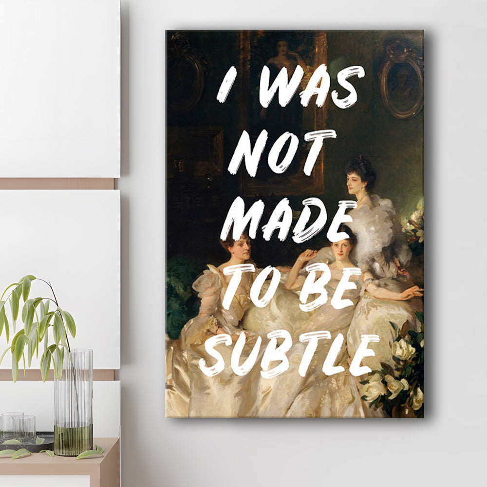 Feminist Print, Canvas Art Print Decor, Painting Art, Canvas Prints Wall Art