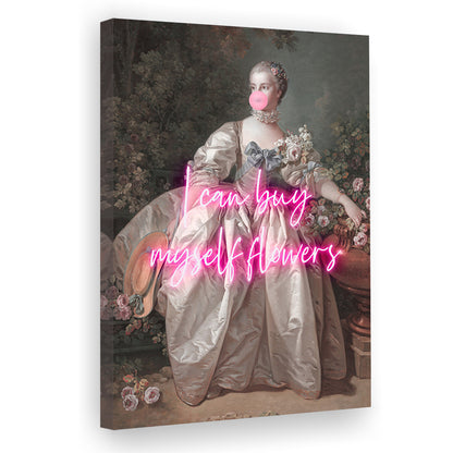 Feminist Print, Altered Art, Bedroom Print, Pink Print, Wall Art, Canvas Prints Wall Art