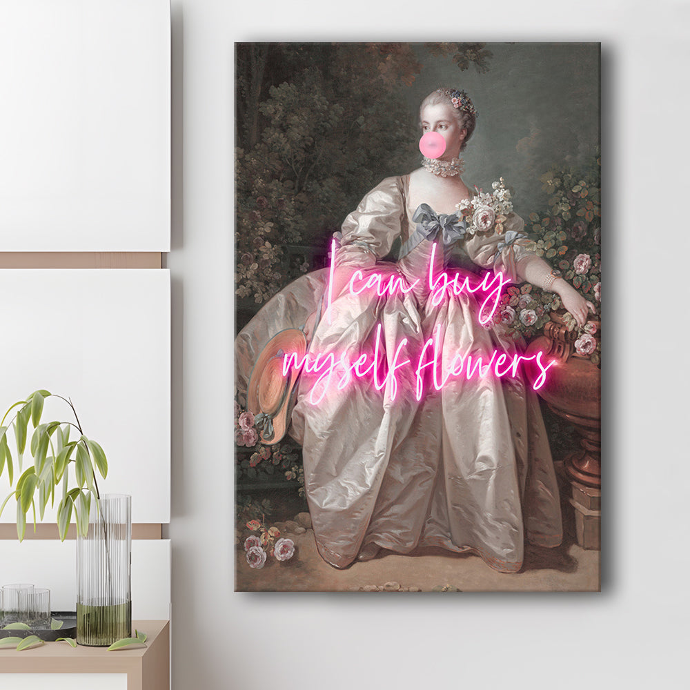 Feminist Print, Altered Art, Bedroom Print, Pink Print, Wall Art, Canvas Prints Wall Art