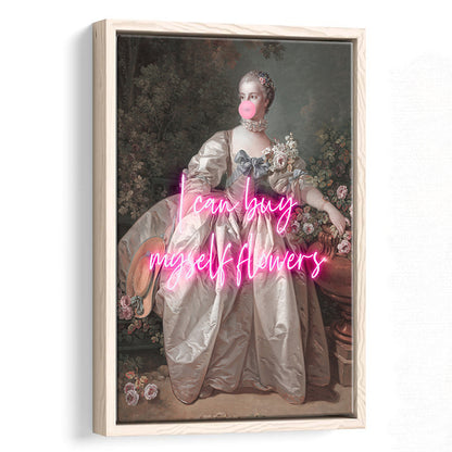 Feminist Print, Altered Art, Bedroom Print, Pink Print, Wall Art, Framed Canvas Prints Wall Art