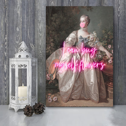 Feminist Print, Altered Art, Bedroom Print, Pink Print, Wall Art, Canvas Prints Wall Art