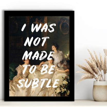 Feminist Print, Framed Picture Print,, Framed Art Prints Wall Decor