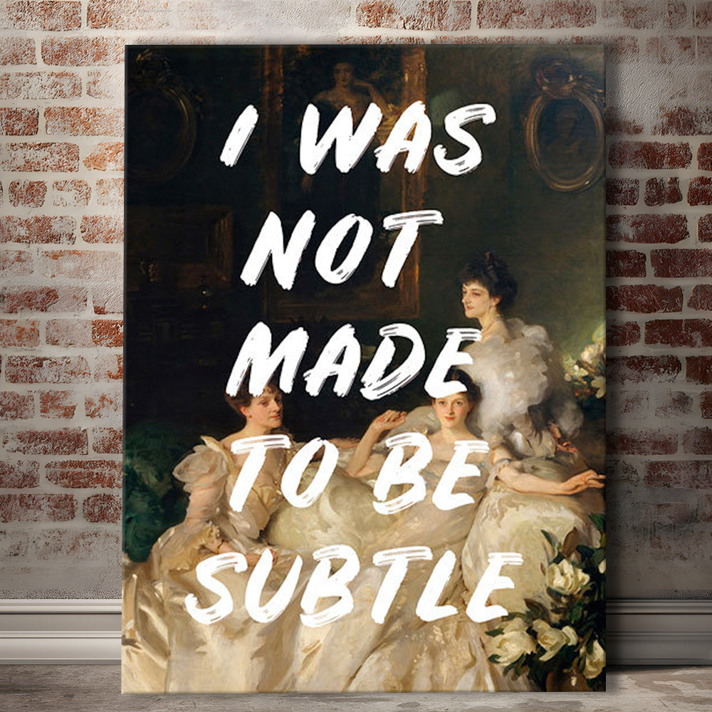 Feminist Print, Canvas Art Print Decor, Painting Art, Canvas Prints Wall Art