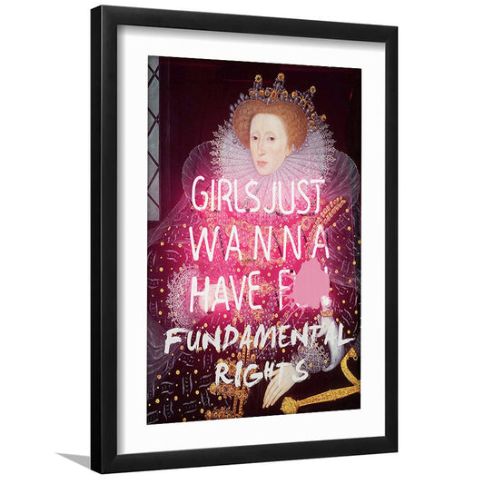 Feminist Wall Art Print, Feminist Wall Art, Gift For Her, Quote Print, Feminist Gifts, Framed Art Prints White Border Wall Art