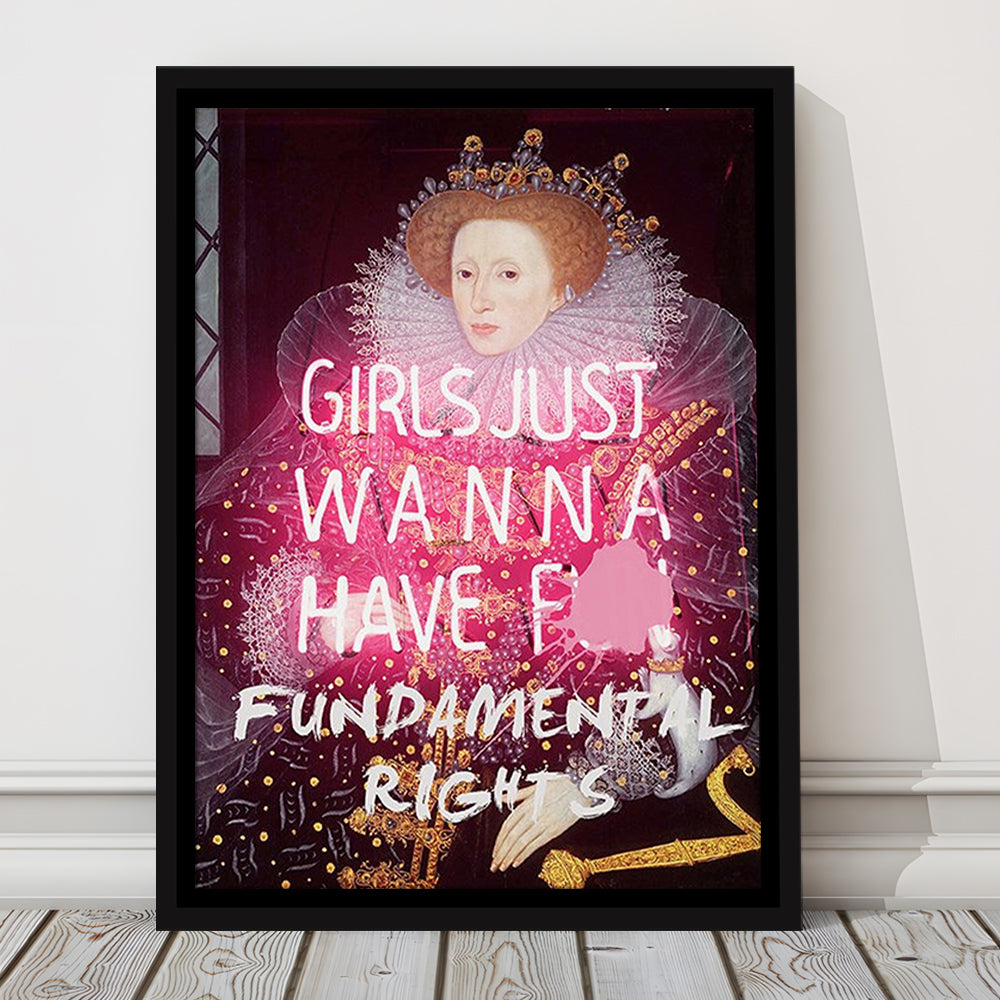 Feminist Wall Art Print, Feminist Wall Art, Gift For Her, Quote Print, Feminist Gifts, Framed Canvas Prints Wall Art