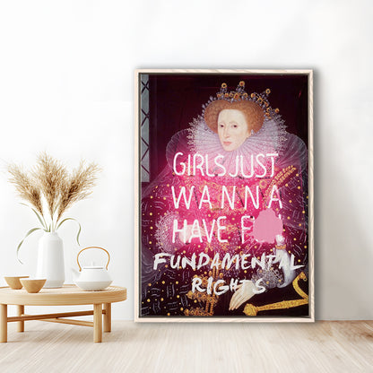 Feminist Wall Art Print, Feminist Wall Art, Gift For Her, Quote Print, Feminist Gifts, Framed Canvas Prints Wall Art
