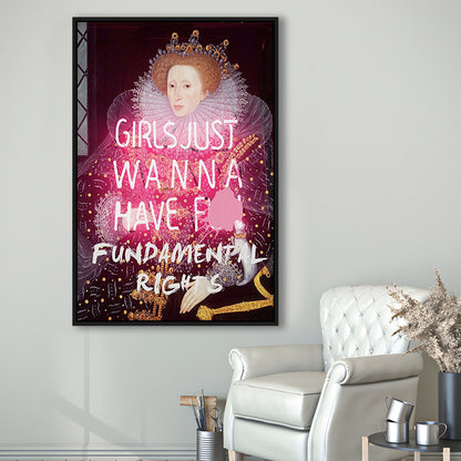 Feminist Wall Art Print, Feminist Wall Art, Gift For Her, Quote Print, Feminist Gifts, Framed Canvas Prints Wall Art