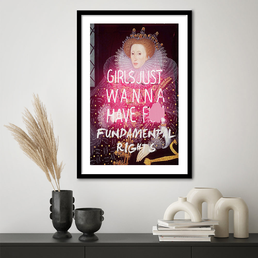Feminist Wall Art Print, Feminist Wall Art, Gift For Her, Quote Print, Feminist Gifts, Framed Art Prints White Border Wall Art