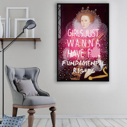 Feminist Wall Art Print, Feminist Wall Art, Gift For Her, Quote Print, Feminist Gifts, Framed Canvas Prints Wall Art